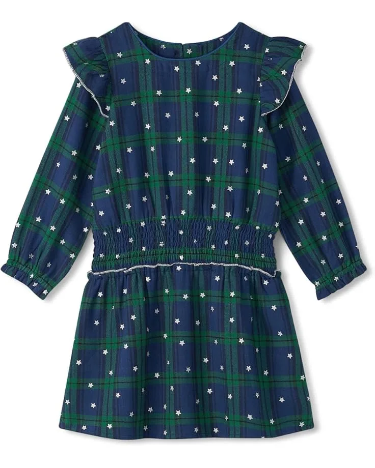 Платье Hatley Kids Blackwatch Plaid Smocked Waist Dress (Toddler/Little Kid/Big Kid), Blue