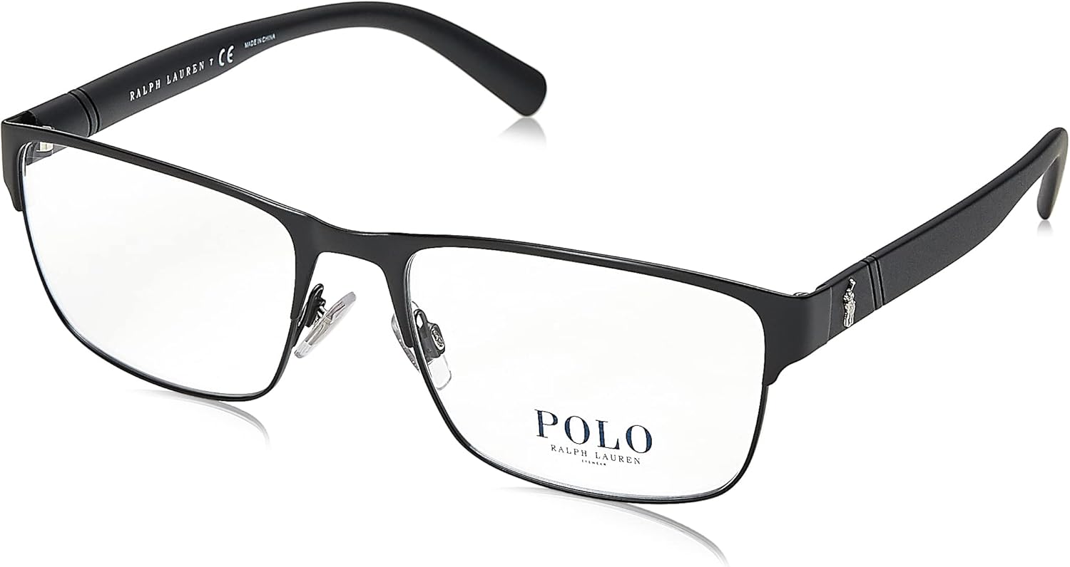 

POLO RALPH LAUREN мужские очки для зрения Ph1175 прямоугольной формы, Matte Black/Demo Lens