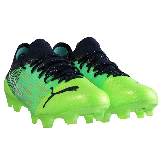 Мужские футбольные бутсы Ultra 1 3 fg/ag зеленые Puma, зеленый — фото 2