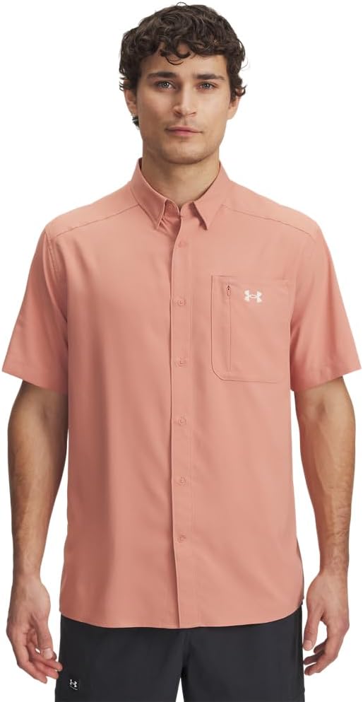 

Мужская футболка Drift Tide 2.0 от Under Armour с коротким рукавом, (696) Canyon Pink/Stone, Оранжевый, Мужская футболка Drift Tide 2.0 от Under Armour с коротким рукавом, (696) Canyon Pink/Stone