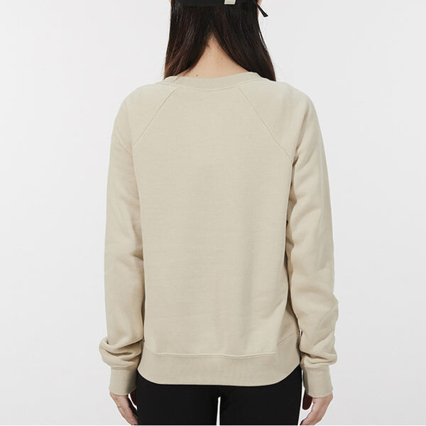Свитер (WMNS) Nike Sportswear Essential Long Sleeve T-Shirt 'Beige', бежевый — фото 4