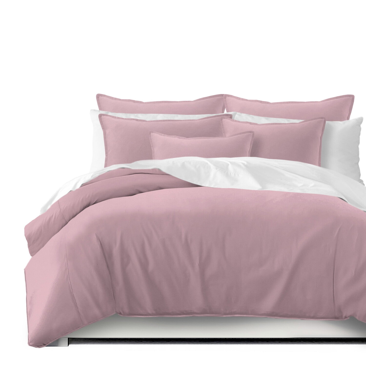 

Комплект постельного белья Braxton Bubblegum Twin 6ix Tailors Fine Linens, белый / розовый