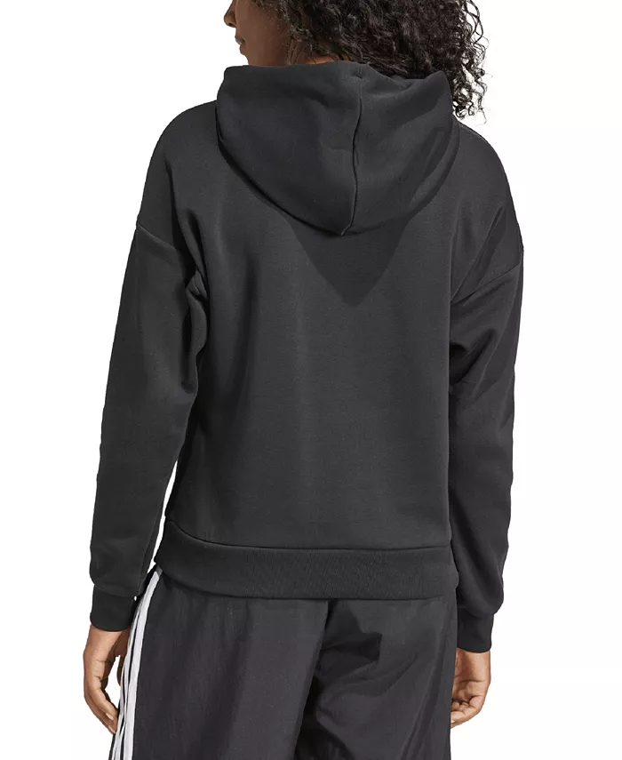 Женская толстовка с длинными рукавами и логотипом Essentials adidas, черный — фото 2