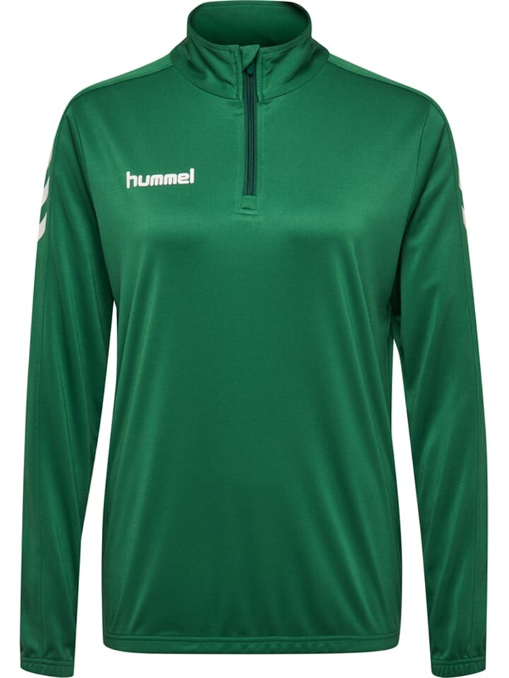 

Толстовка Hummel Halbreißverschluss Sweatshirt Core Poly Multisport Damen, цвет EVERGREEN
