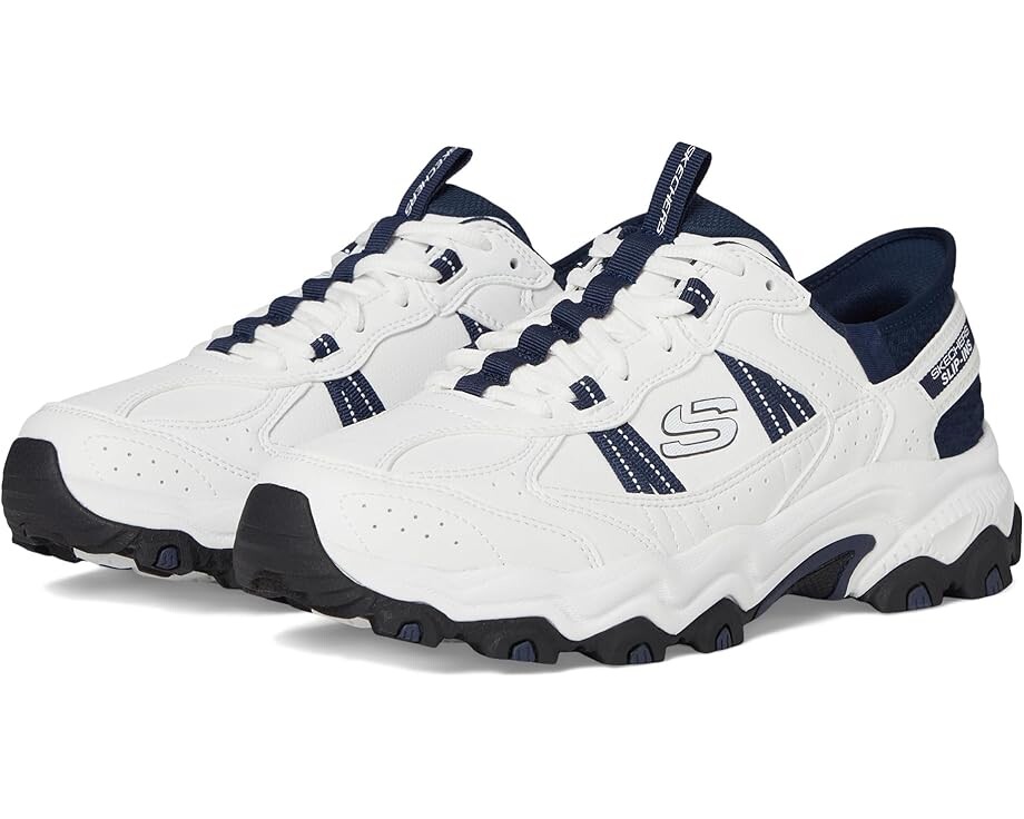 

Кроссовки SKECHERS Stamina AT Hands Free Slip-In Sneaker, цвет White/Navy, Белый, Кроссовки SKECHERS Stamina AT Hands Free Slip-In Sneaker, цвет White/Navy