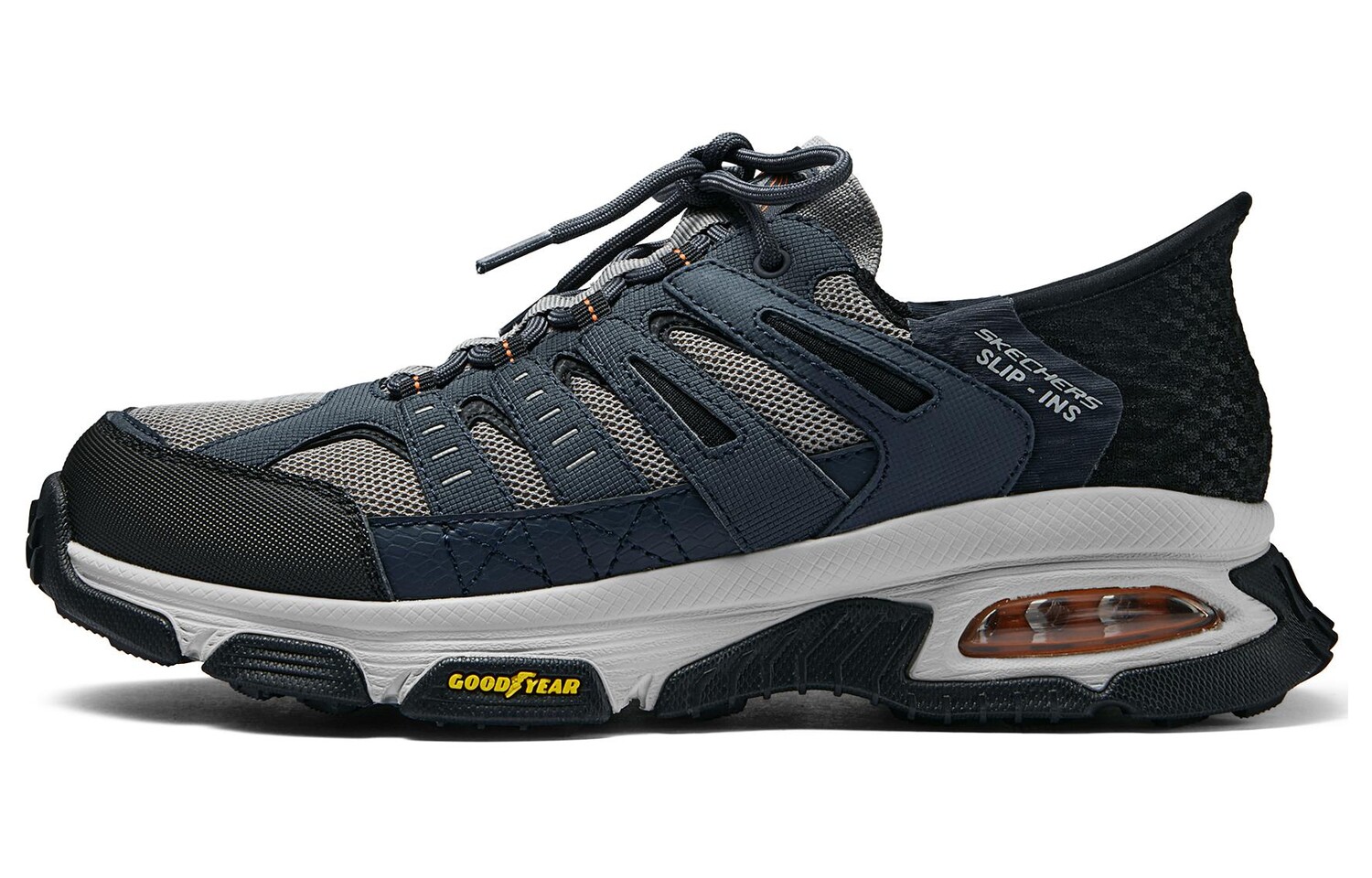 

Кроссовки мужские низкие черные/синие Skechers, Черный, Кроссовки мужские низкие черные/синие Skechers