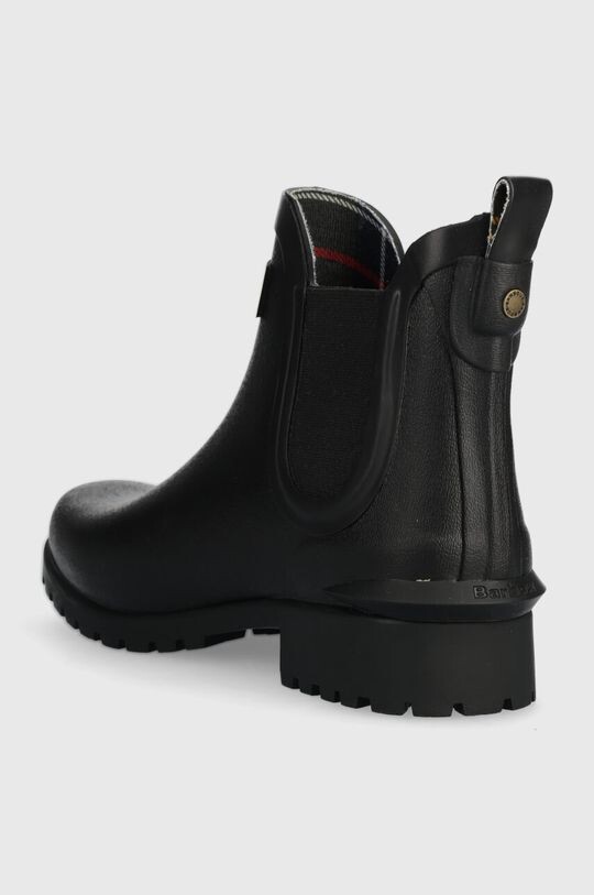 Женские резиновые сапоги Barbour короткие водонепроницаемые, черный — фото 3