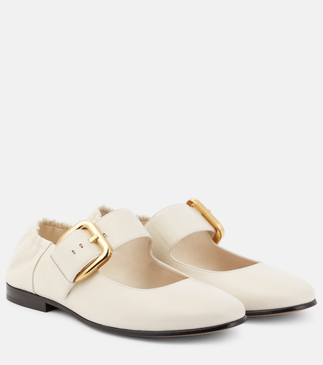 Кожаные балетки Mary Jane Astaire Bottega Veneta, String