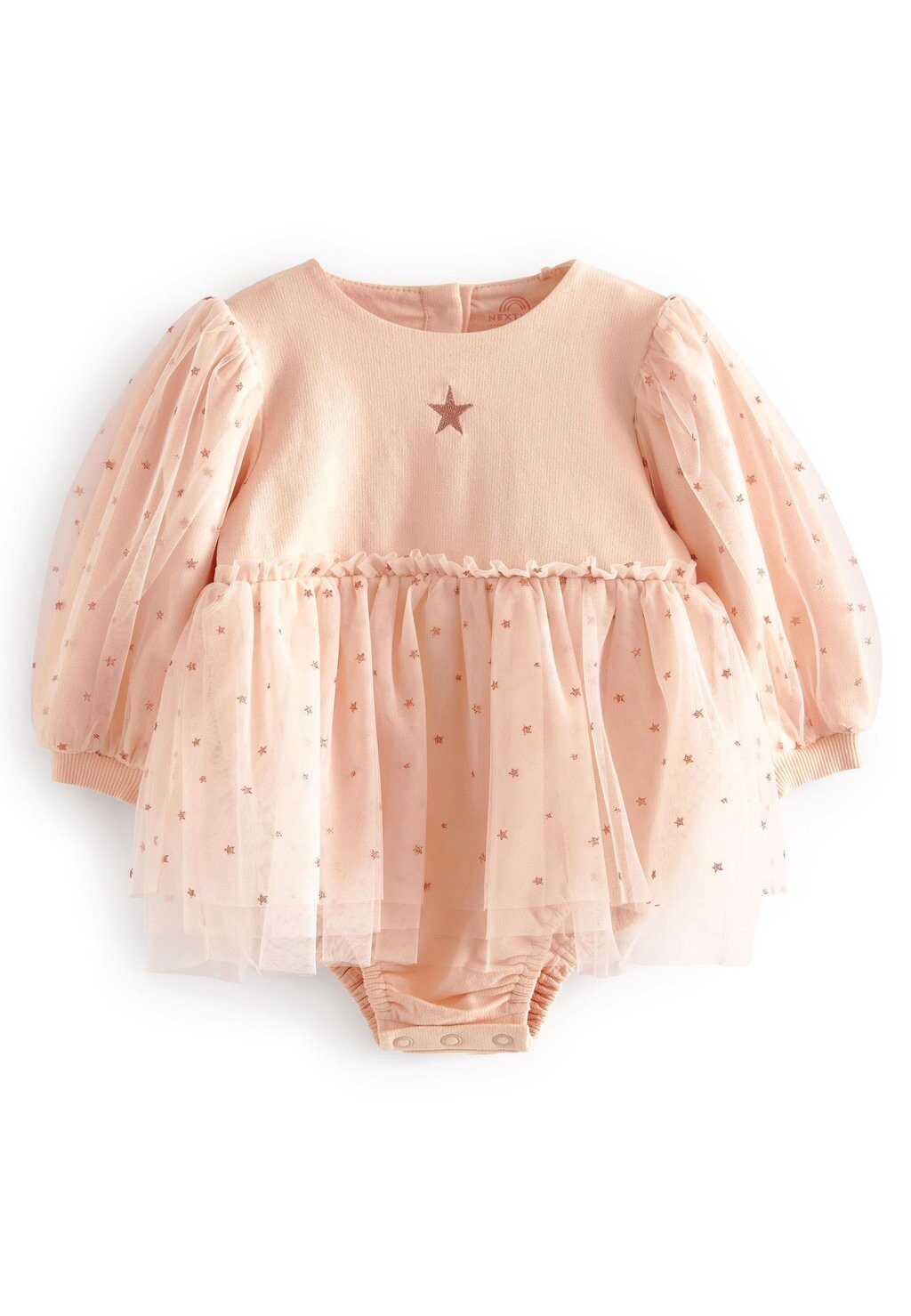 

Летнее платье Glitter Star Romper With Embroidery Next, розовый
