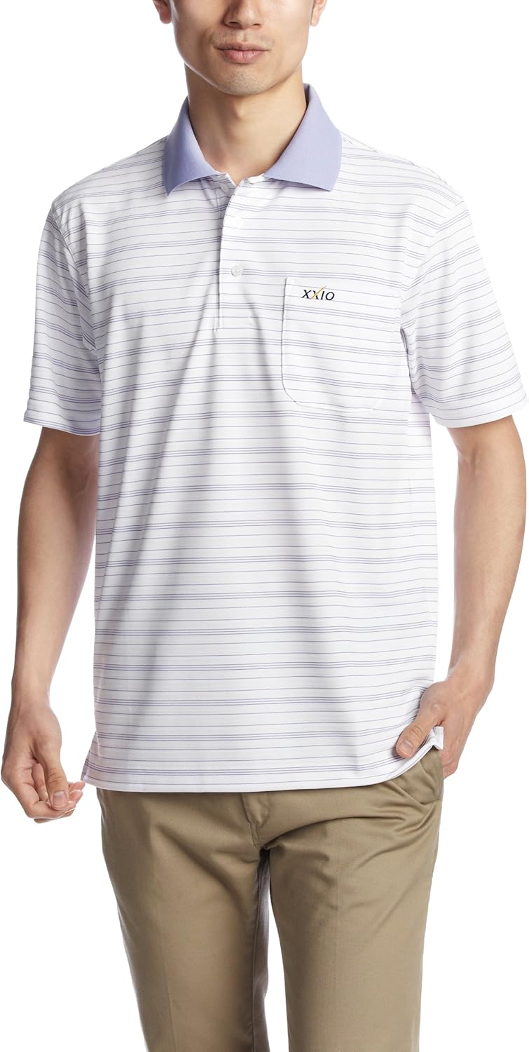 

Поло ZEXCIO, впитывающее влагу, быстросохнущее, с защитой от УФ-излучения, в полоску Xxio, фиолетовый