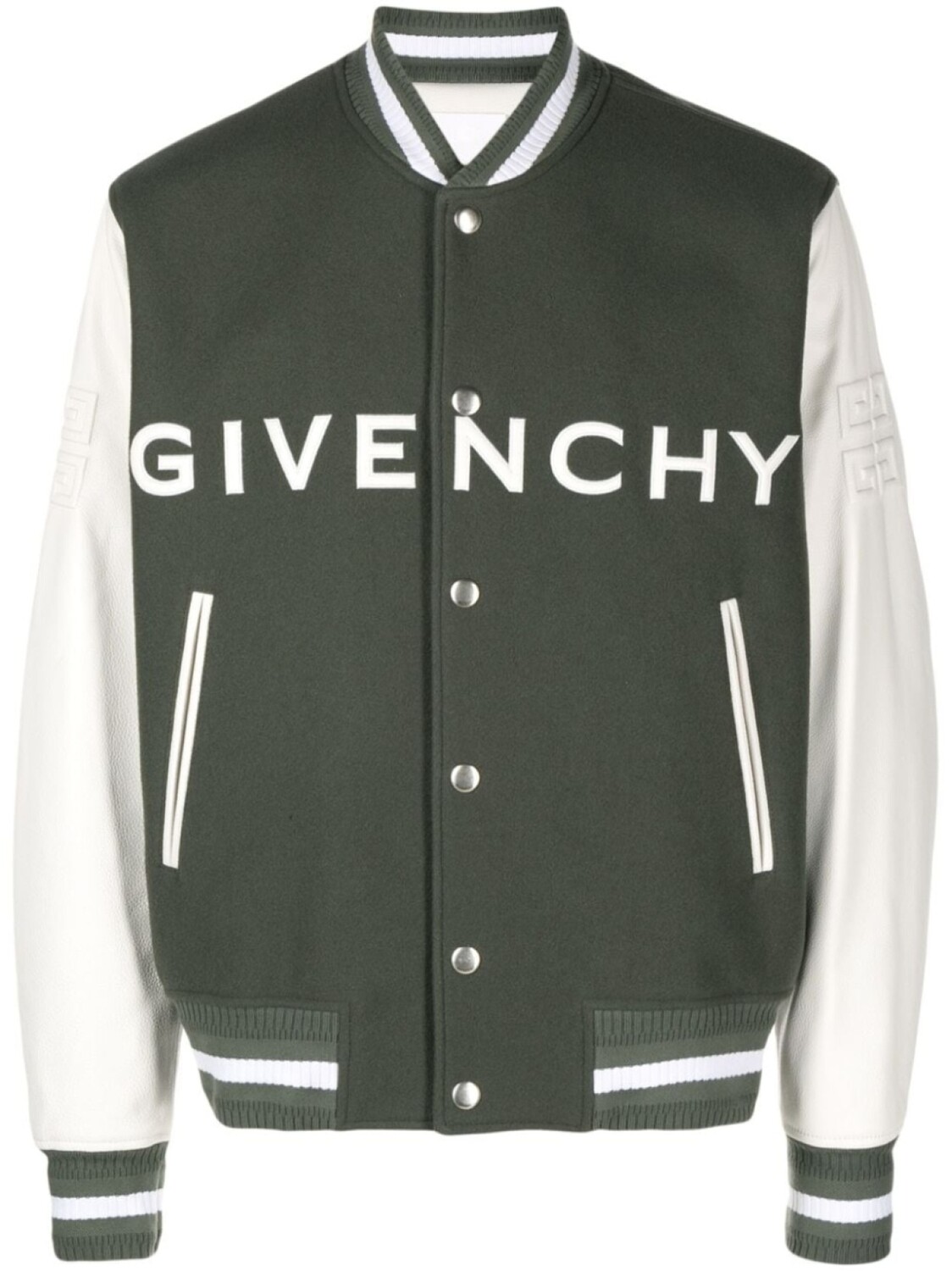 

Givenchy бомбер с вышитым логотипом, зеленый