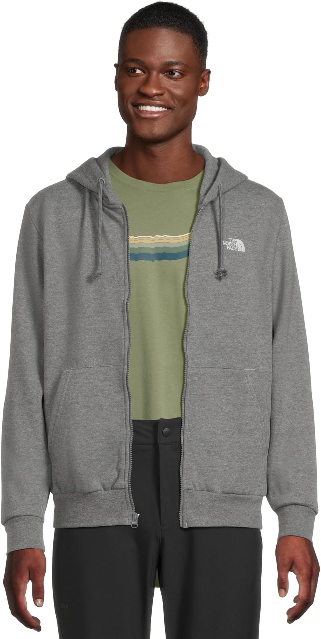 

Мужская толстовка с капюшоном Evolution Simple Dome Regular на молнии The North Face, TNF Mid Grey Heather