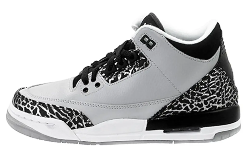 

Кроссовки Jordan Air Jordan 3 Vintage Basketball Female, светло-серый/черный