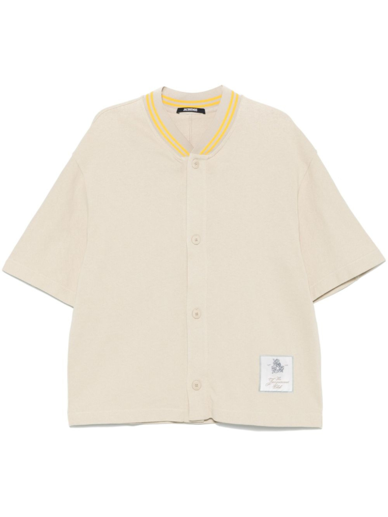 

Jacquemus рубашка La Chemise Baseball MC, нейтральный