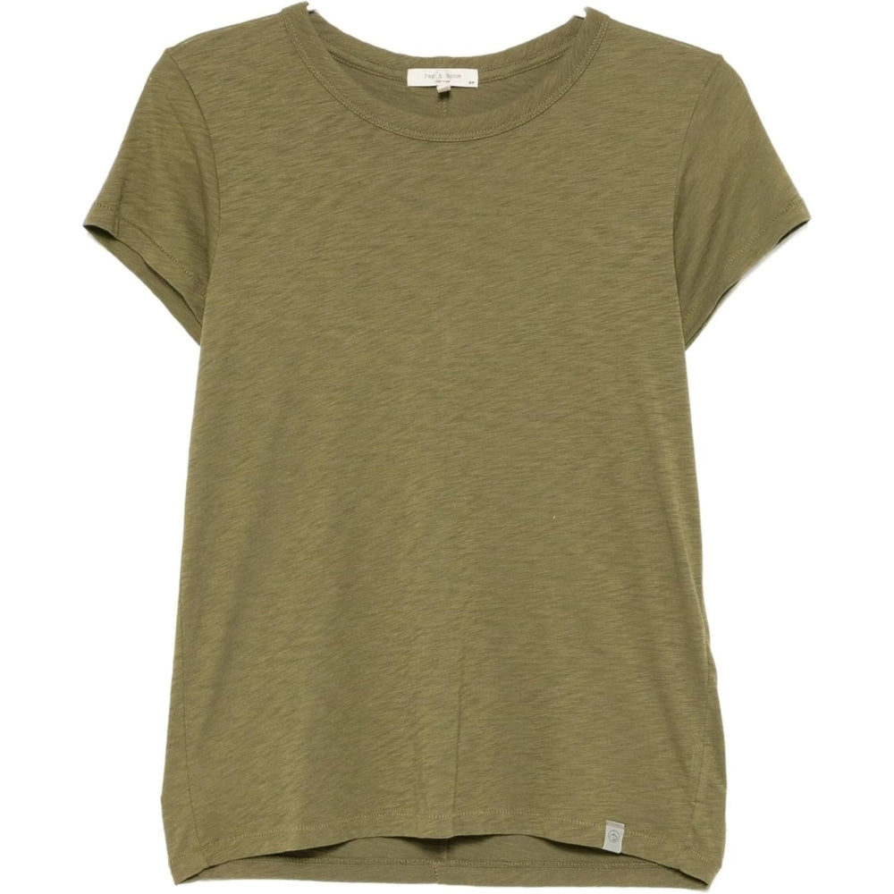 

Женская футболка Rag & Bone The Slub Tee, оливковый, Зеленый, Женская футболка Rag & Bone The Slub Tee, оливковый