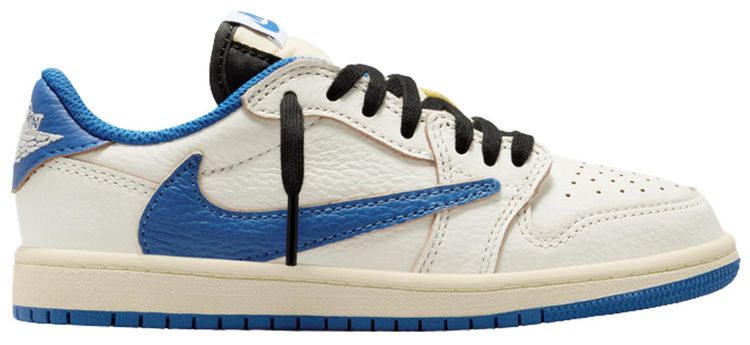 

Кроссовки Fragment Design x Travis Scott x Air Jordan 1 Retro Low OG SP PS, кремовый