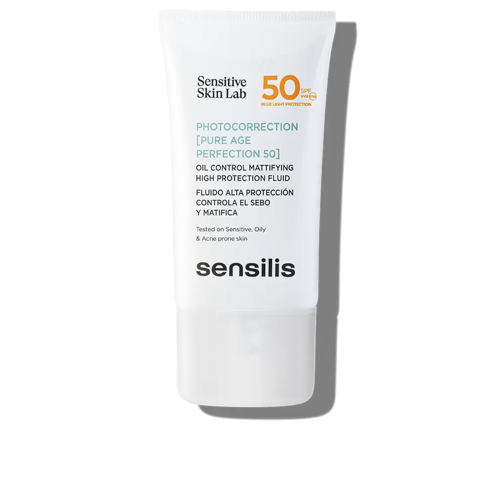 

Солнцезащитный крем Photocorrection Pure Age Perfection 50 Fluido Alta Protección Controla El Sebo Y Matifica Sensilis, 40 мл