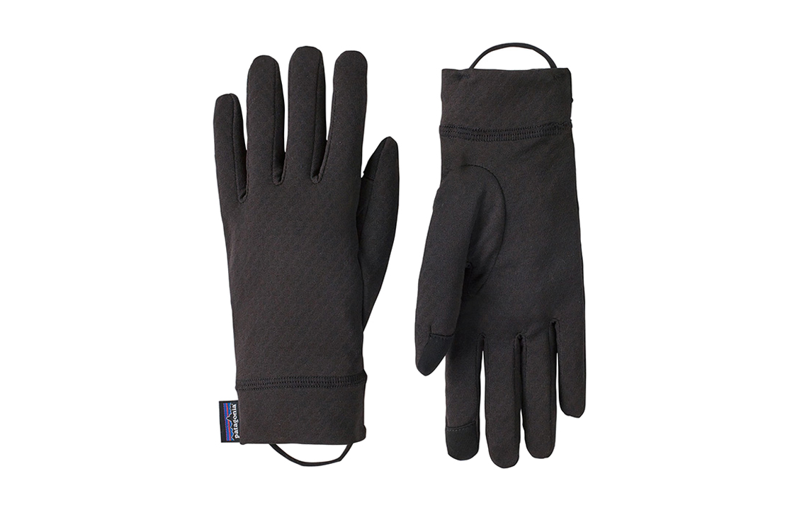 

Patagonia Переработанные трикотажные перчатки унисекс разноцветные, Black