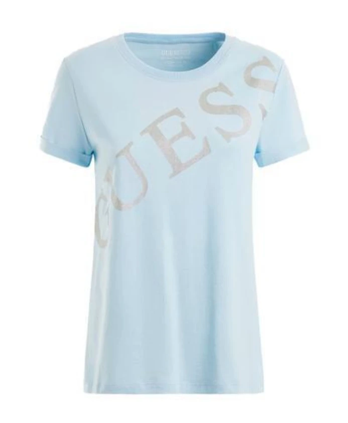 

Синяя футболка с коротким рукавом w3ri27ja914g7jy Guess, синий