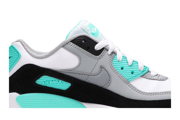 Кроссовки Nike Air Max 90 Leather GS 'Hyper Turquoise', бирюзовый — фото 3