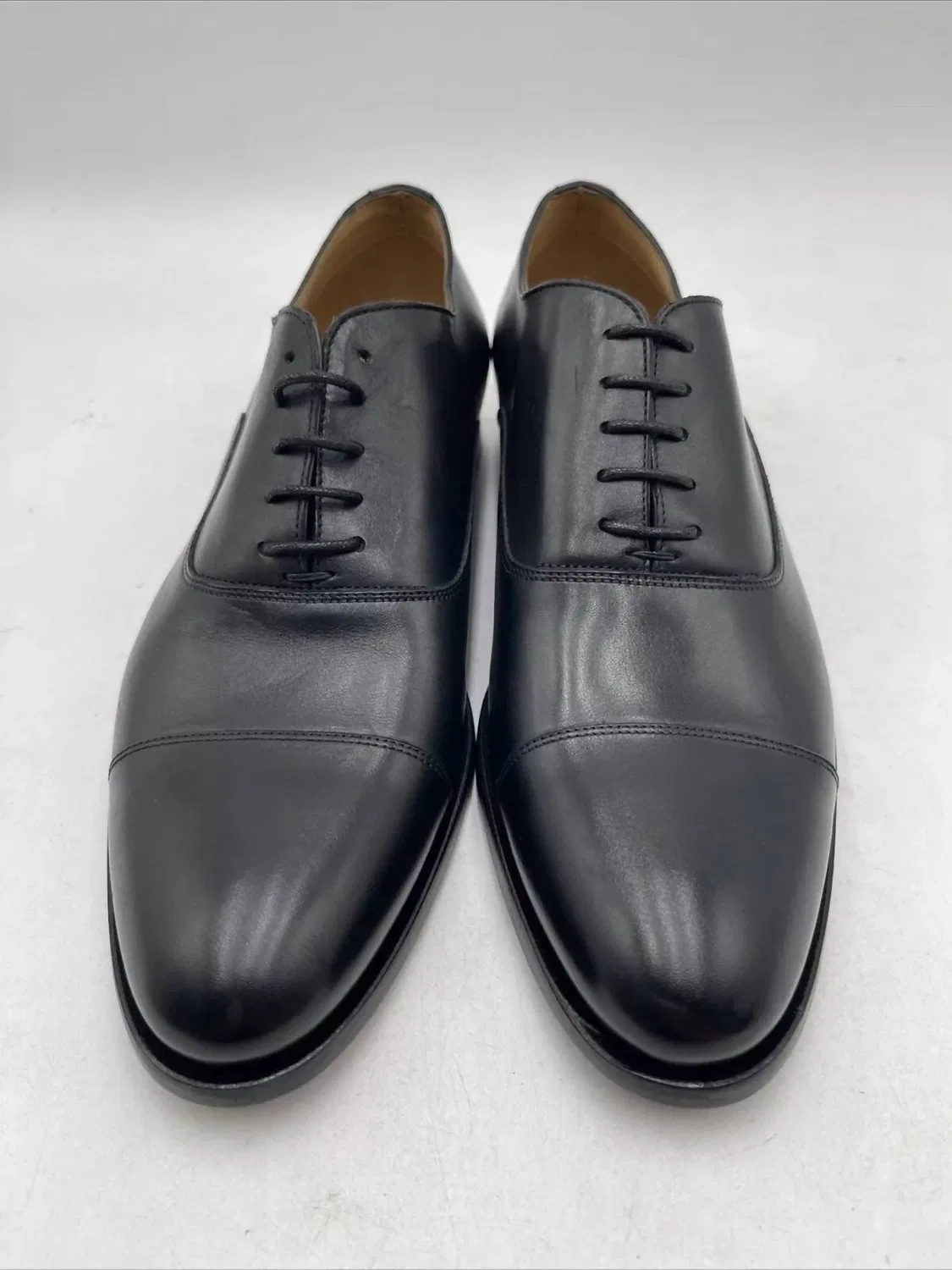To Boot New York Мужские кожаные оксфорды Forley с мыском, черные Luc — фото 4