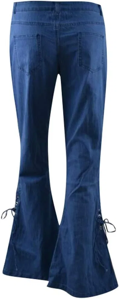 Джинсы клеш, stretch, Dark Blue — фото 4