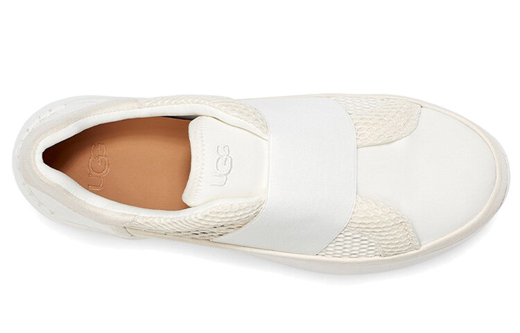 Туфли на платформе женские низкие белые Ugg — фото 3