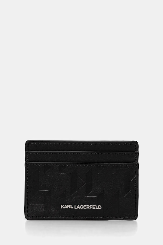

Кожаный чехол для карт K/LOOM Karl Lagerfeld, черный