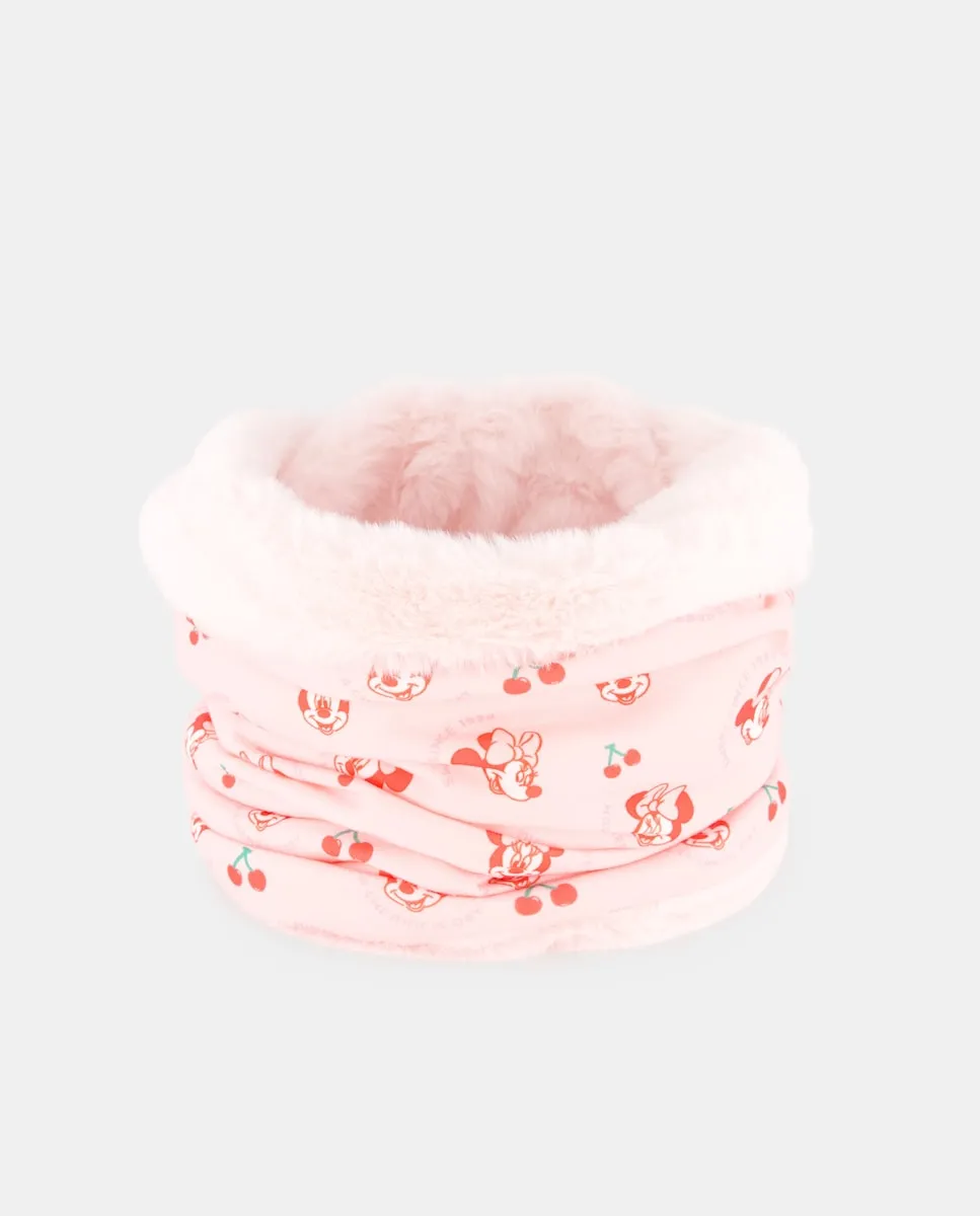 

Шарф-снуд с принтом Минни для девочки Kids El Corte Inglés, розовый