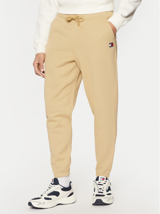 

Спортивные брюки обычного кроя Badge DM0DM20276 Tommy Jeans, бежевый