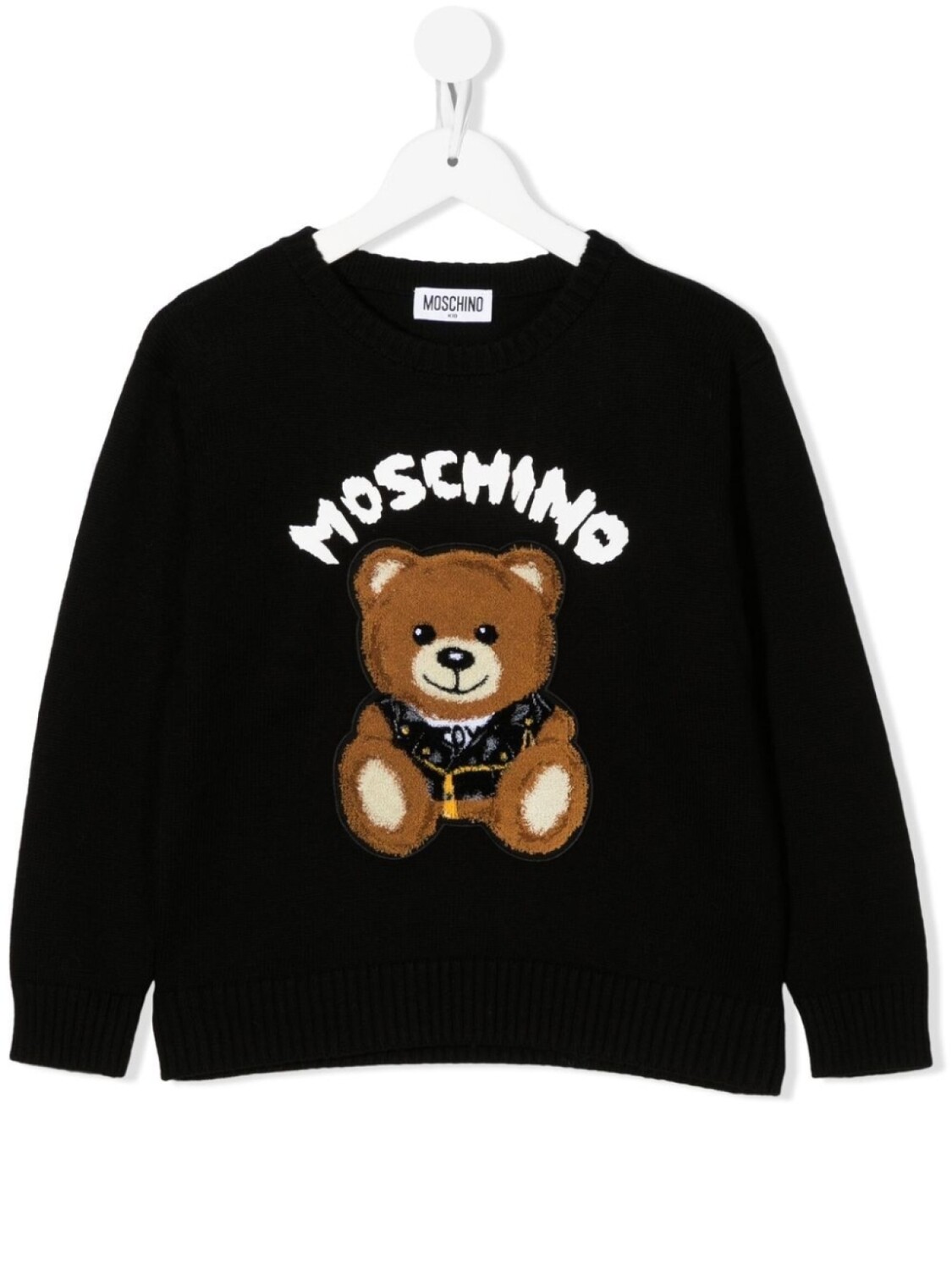 

Moschino Kids джемпер с узором Teddy Bear, черный