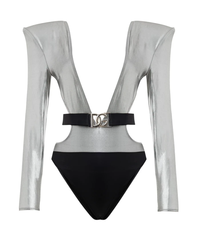 

Серебряный костюм с длинными рукавами Dolce & Gabbana, серый