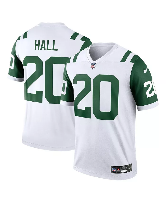 

Мужская классическая альтернативная легендарная футболка Breece Hall New York Jets Nike, белый