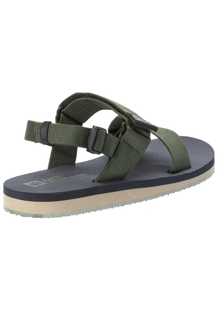 Сандалии Jack Wolfskin "URBAN DISCOVERY BELT SANDAL M", зеленый — фото 4