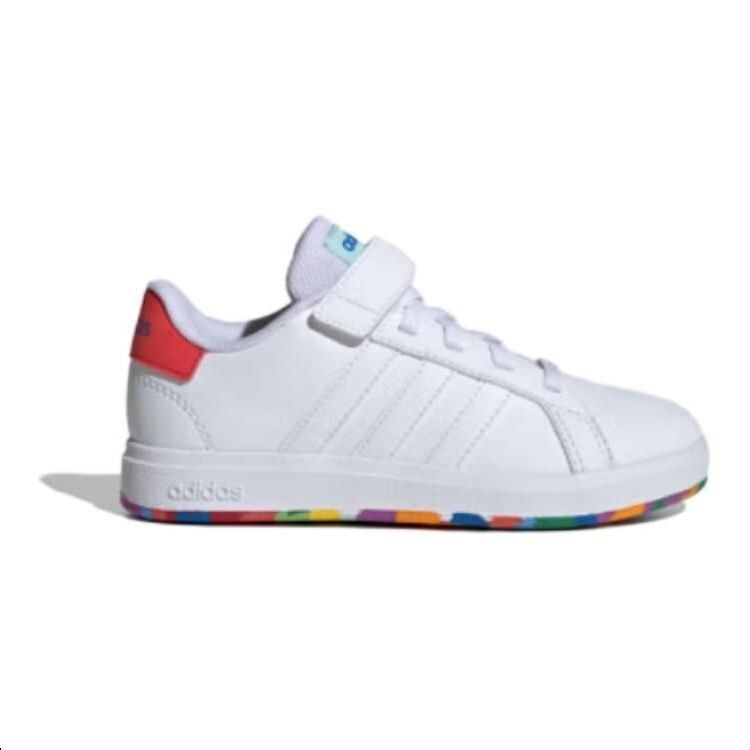 GRAND COURT Kids Скейтбординг Кроссовки Детские низкие красные Adidas Neo, белый/красный — фото 2