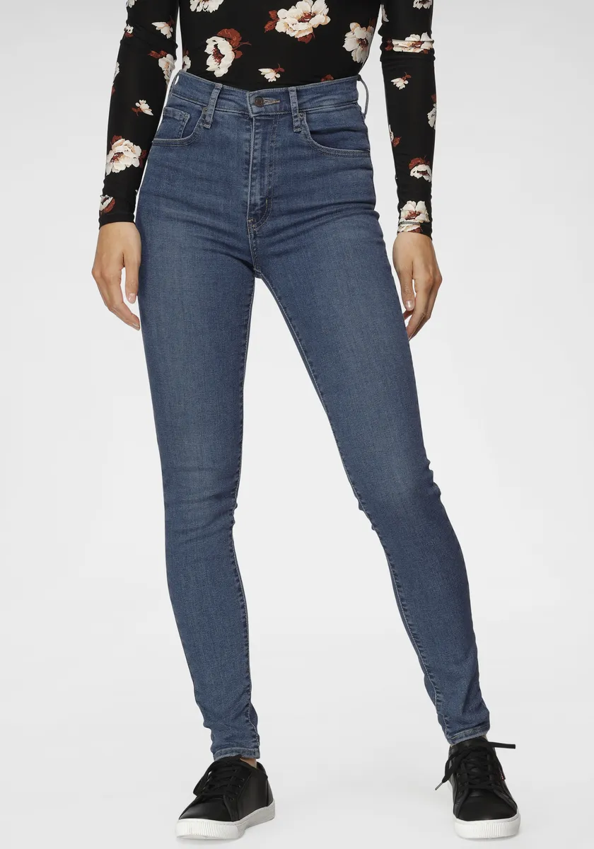 

Джинсы Levi's скинни "Mile High Super Skinny", завышенная талия, синий