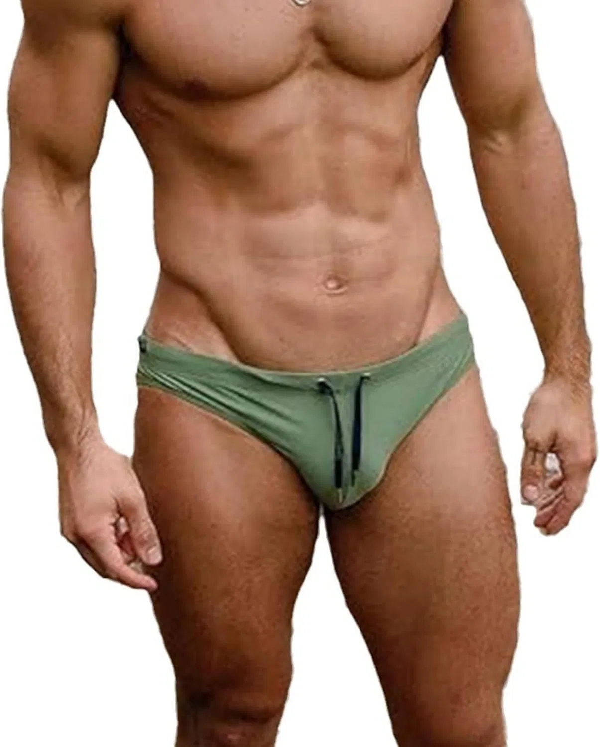 Плавки мужские, быстросохнущие, без сетки, цвет Army Green