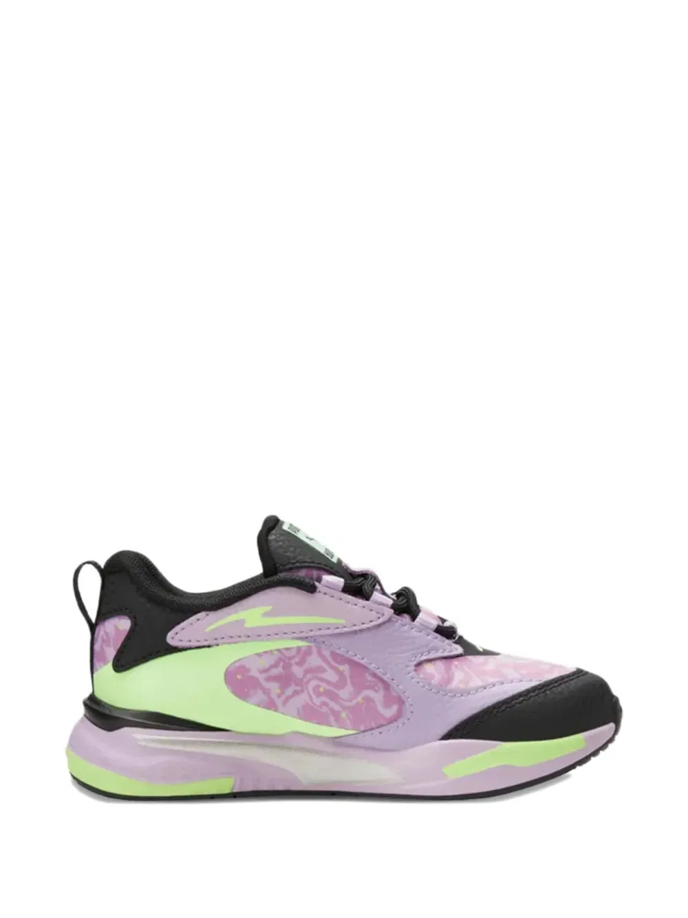 Кроссовки Rs-fast в стиле «космический гламур» на шнуровке Puma Kids, фиолетовый