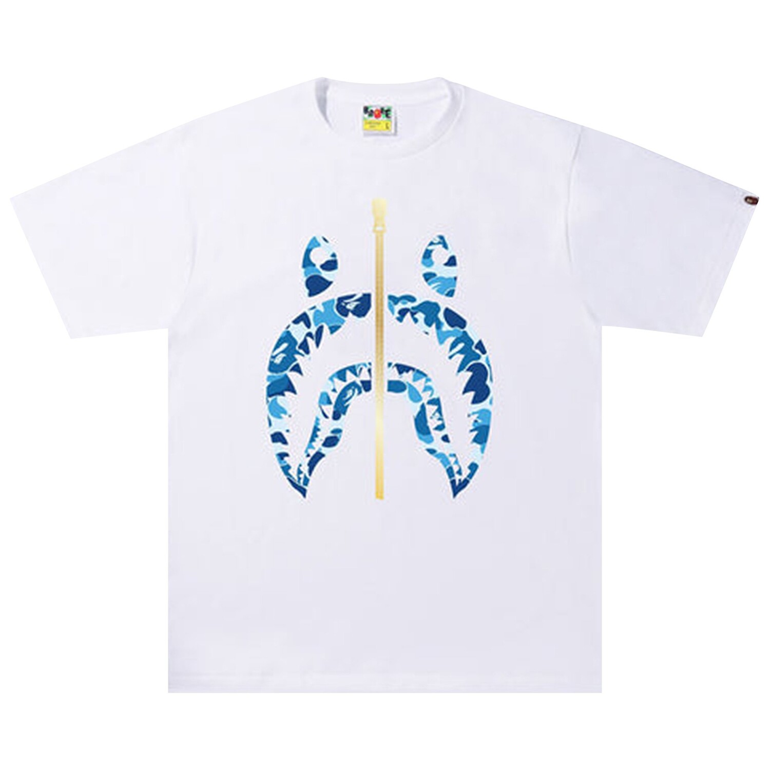 

Футболка BAPE ABC Camo Shark, цвет Белый/Синий