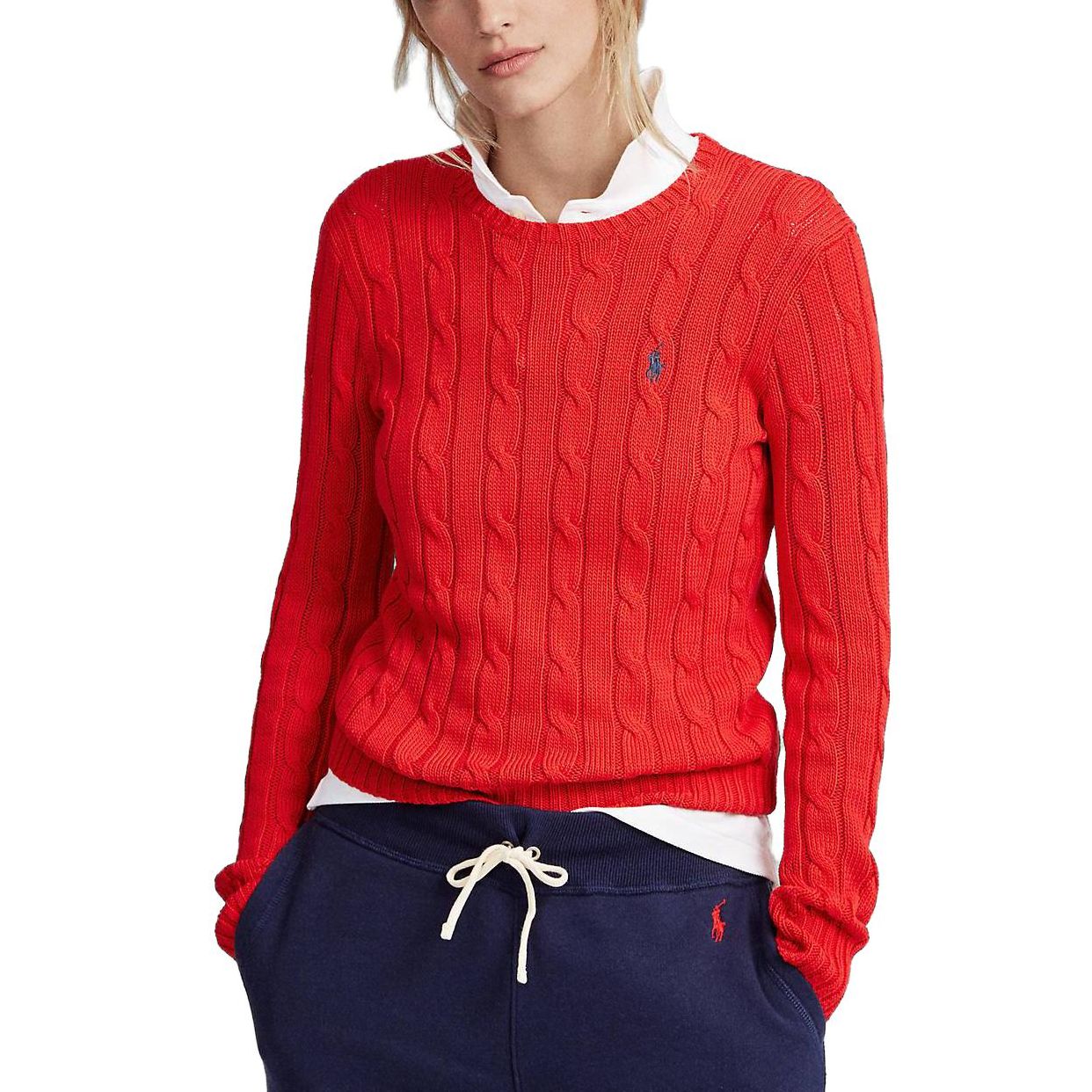 Женский красный топ Polo Ralph Lauren — фото 4