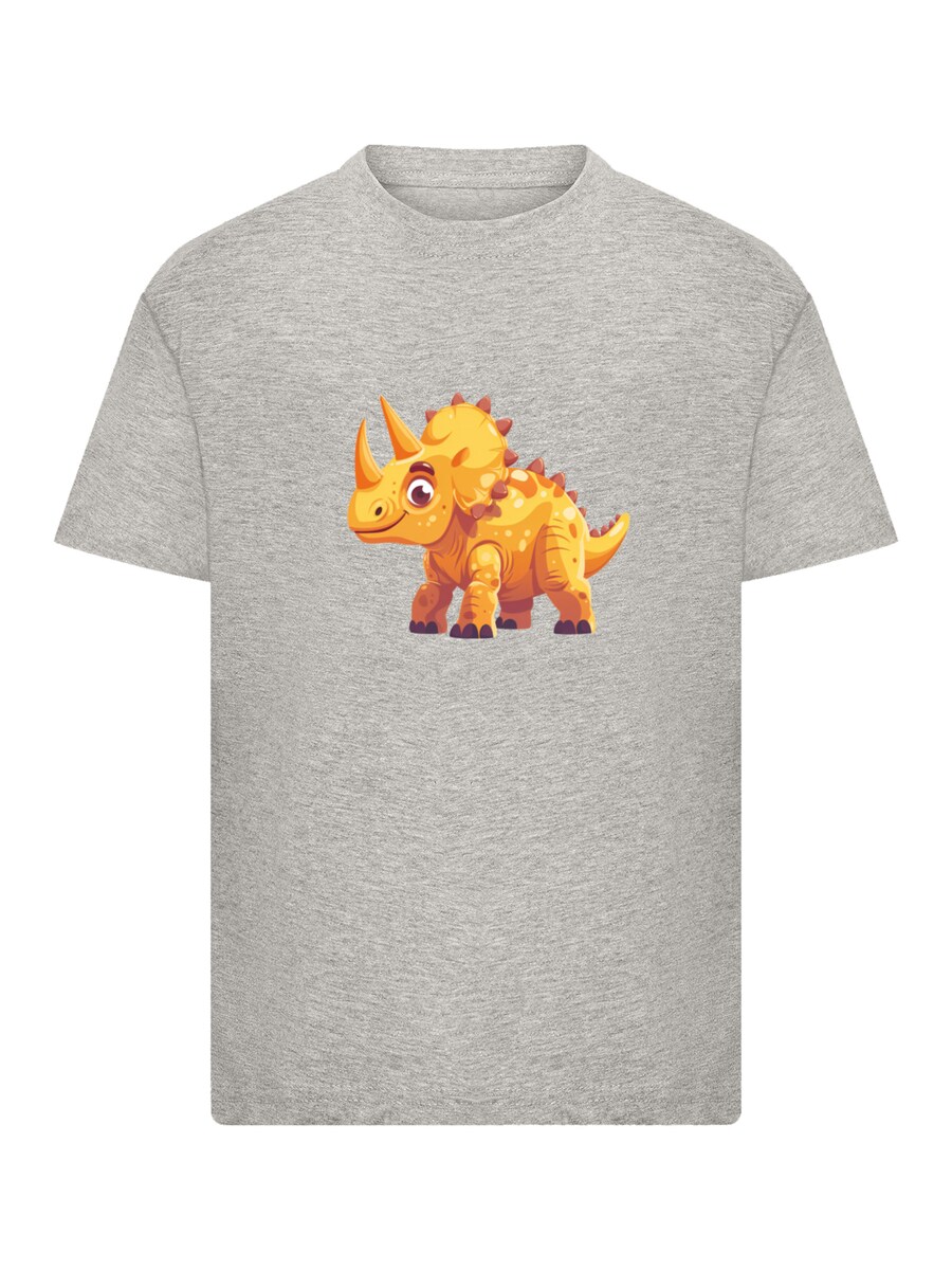 

Рубашка F4NT4STIC Süßer Triceratops Dinosaurier, светло-серый