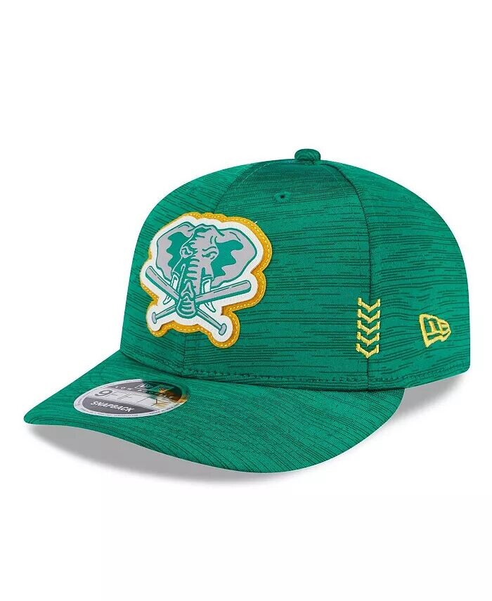 

Мужская зеленая кепка Snapback Oakland Athletics 2024 Clubhouse Low Profile 59FIFTY New Era, зеленый