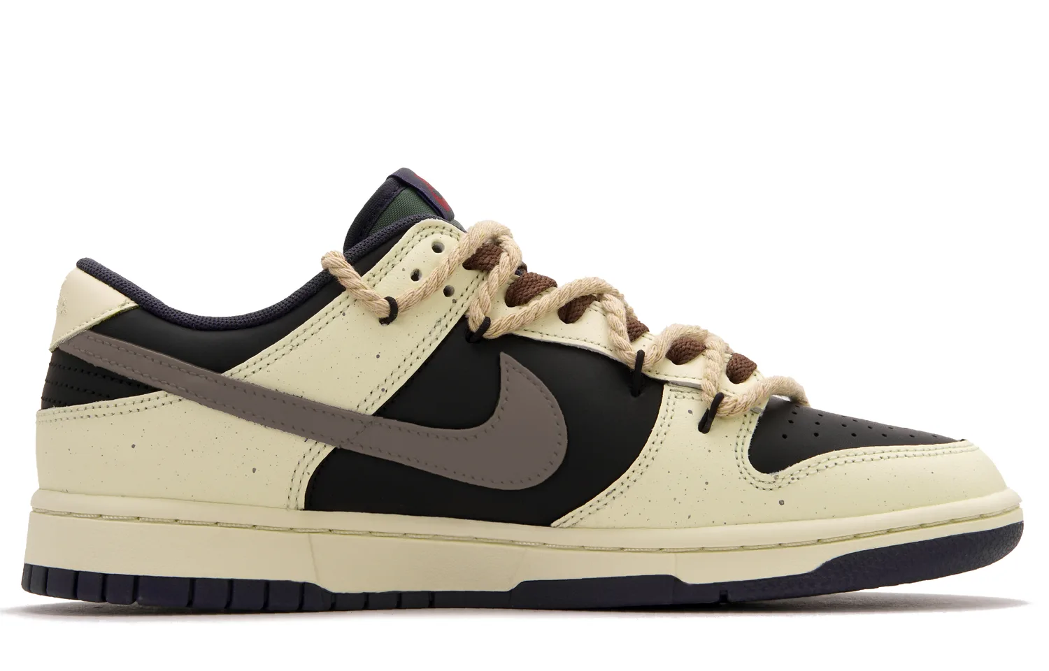 Nike Кроссовки Dunk Panda Jack Sequel Low Top для скейтбординга мужские черные, рисовые, желтые, коричневые — фото 4