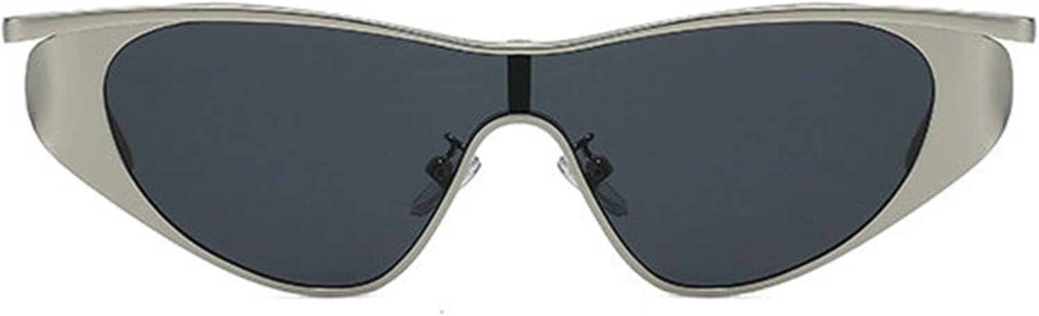 

Солнцезащитные очки Willochra в стиле ретро «кошачий глаз» для женщин, большие цельные солнцезащитные очки, модные очки в стиле 90-х, защита от ультрафиолета UV400, C2