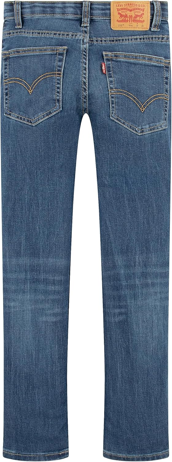 Джинсы Levi's Boys 510 Skinny Fit Destructed, Paper Shredder — фото 4