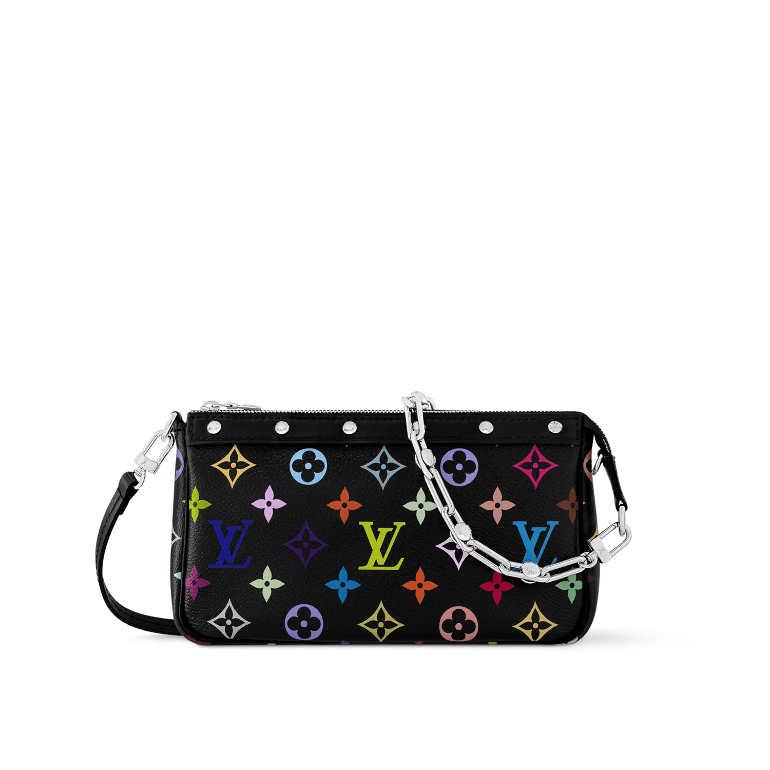 

LOUIS VUITTON Сумка-кошелек Takashi Murakami черная разноцветная