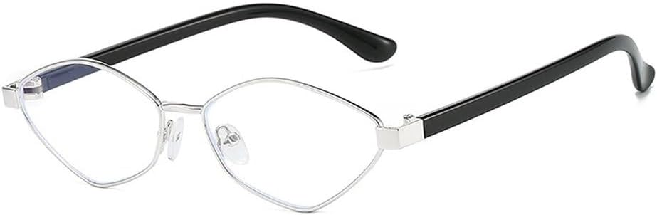 

Модные солнцезащитные очки «кошачий глаз» неправильной формы, ретро-стиль, прозрачные линзы цвета океана, защита от УФ-излучения UV400, трендовые мужские солнцезащитные очки небольшого размера SKFGNX, Silver Clear