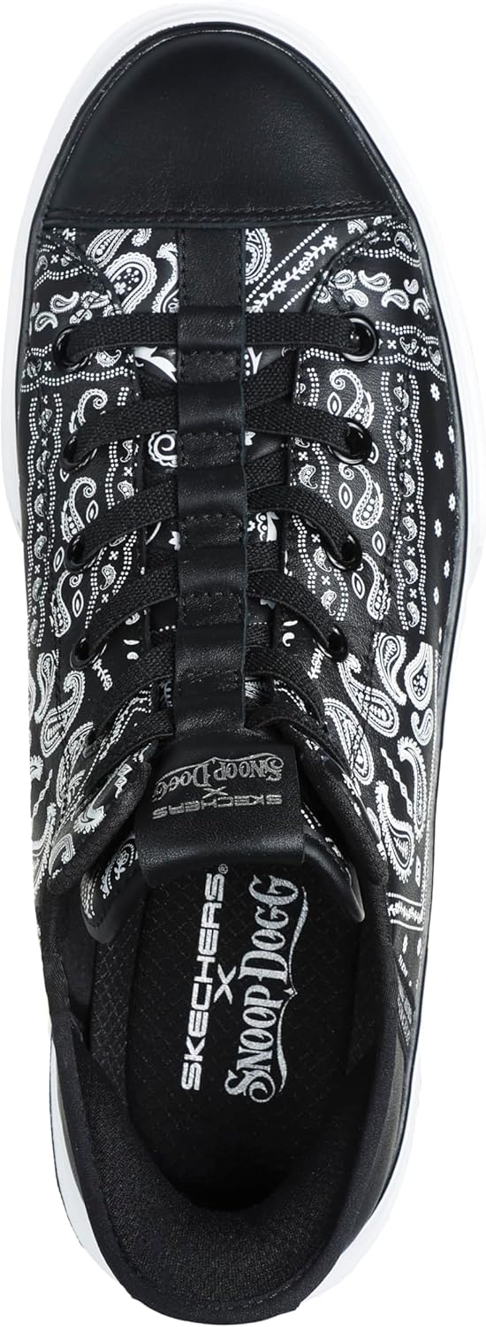 Мужские кроссовки Skechers Snoop Dogg: Snoop ONE-Double G Hands Free Slip-Ins, белый/черный — фото 3