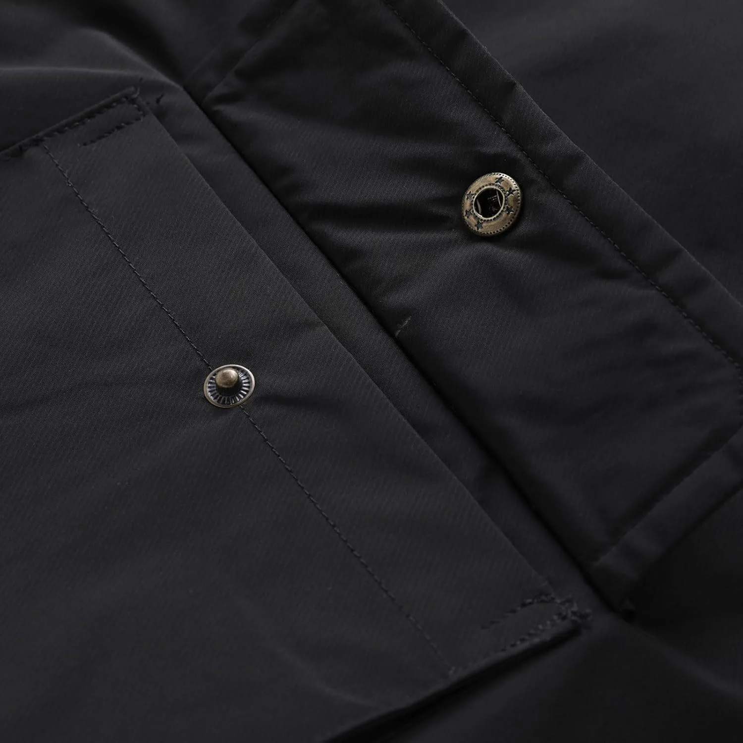 Мужская зимняя безрукавка Sherpa Fleece, утепленная пуховая жилетка-куртка с карманами для активного отдыха Generic, черный — фото 4