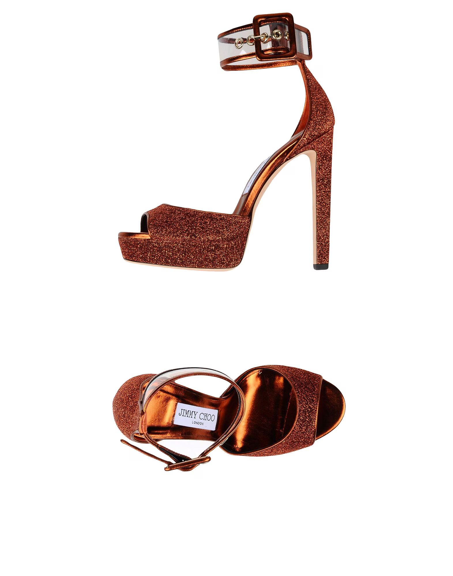 Сандалии Jimmy Choo, оранжево-коричневый